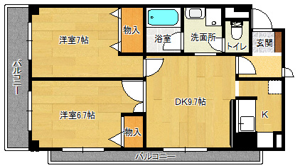 【間取り】 | シティライフ有野 | シティライフ有野(Good Home)