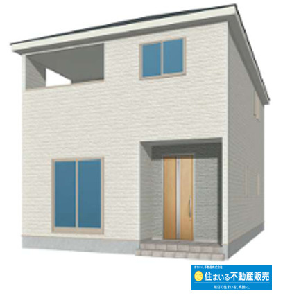 古賀市久保第２　１号棟の外観パース