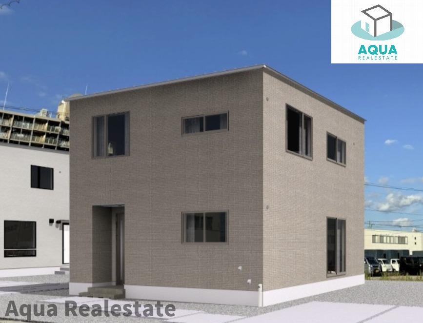 オール電化デザイナーズハウス高松市香西東町建売②の外観パース|外観も気になるポイント