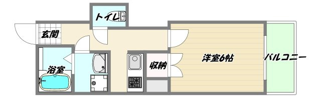 大阪市淀川区新高５丁目の賃貸マンションの間取り