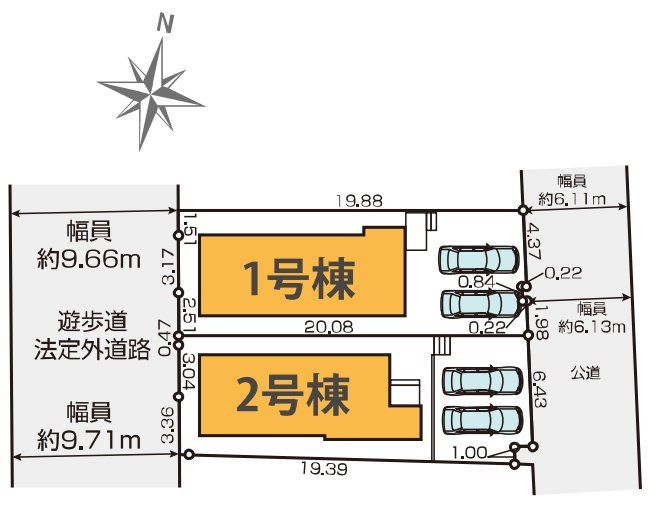 堺市南区新檜尾台　第2期　新築一戸建ての区画図|全２区画