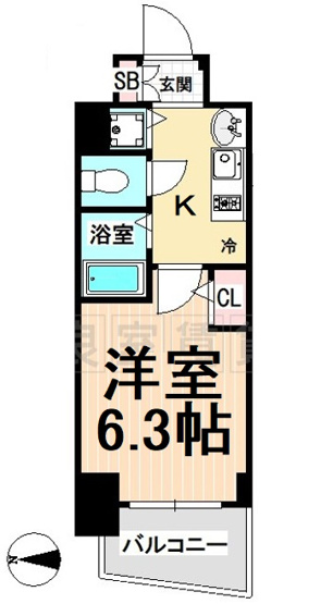 【間取り】 | プレサンスSAKAEリバースタイル