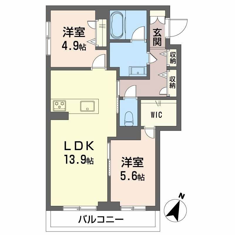 シャーメゾン　ステイの間取り