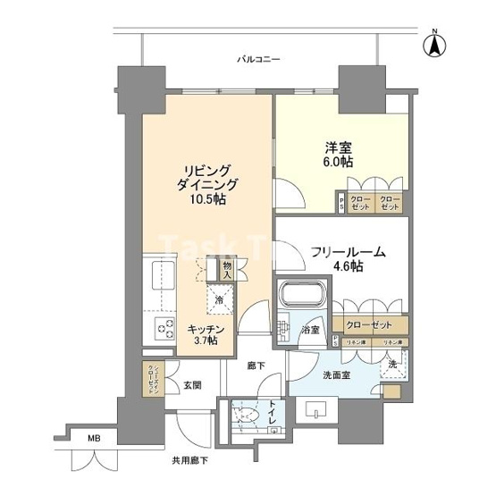 【間取り】 | ローレルタワー堺筋本町