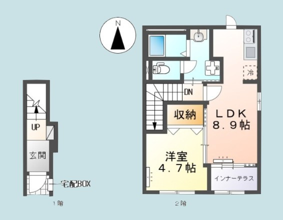 ソナス※初期費用分割あと払いサービス利用可能物件の間取り