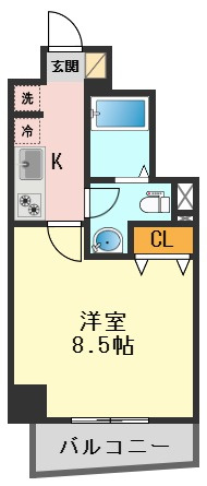 レーヴ東京イーストフェルクルールの間取り