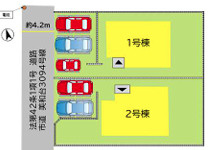 福岡市東区美和台５丁目１０期　１号棟の区画図