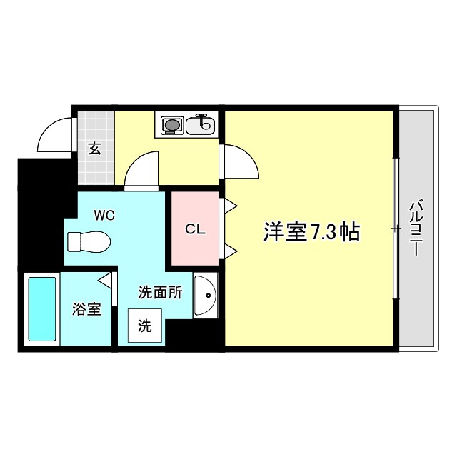 レジデア西本町の間取り
