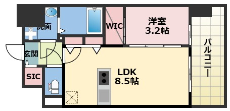 エスリードレジデンス ザ・グラン都島ノアの間取り