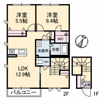 【間取り】 | シャーメゾン中府