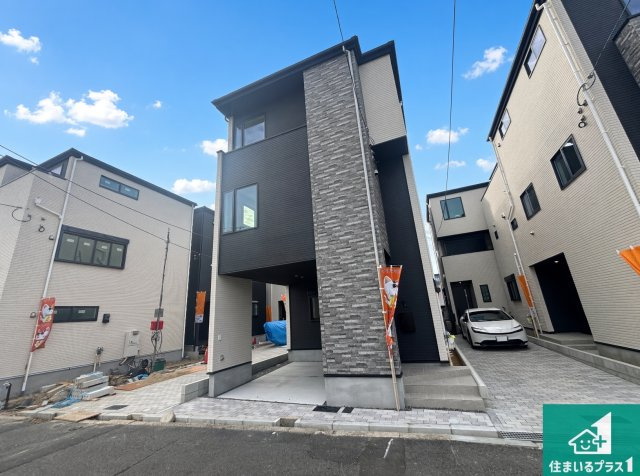 大阪市東住吉区公園南矢田　第1期　新築一戸建ての外観|安心の10年保証！外観を美しく保ち、雨水で汚れを落とします！気になることがありましたら、お気軽にお問い合わせください！