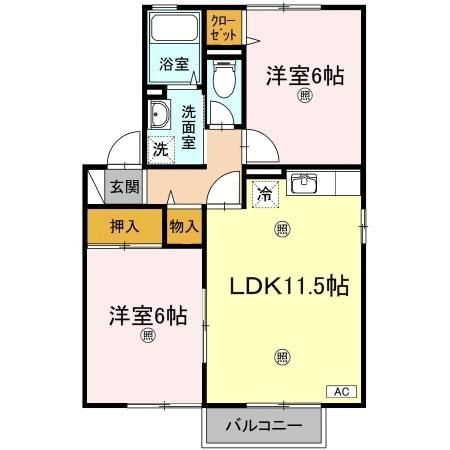 セジュールNANBAの間取り