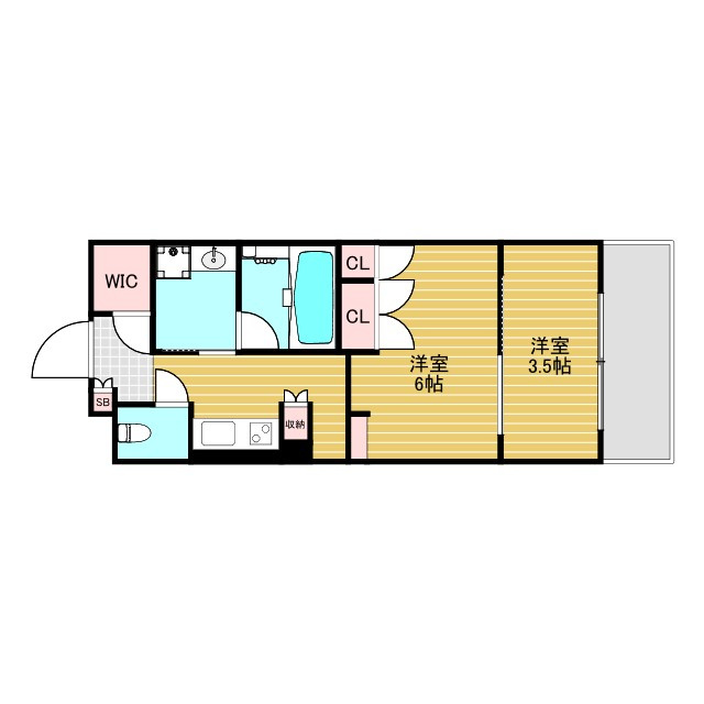 ゲートコート東三国の間取り