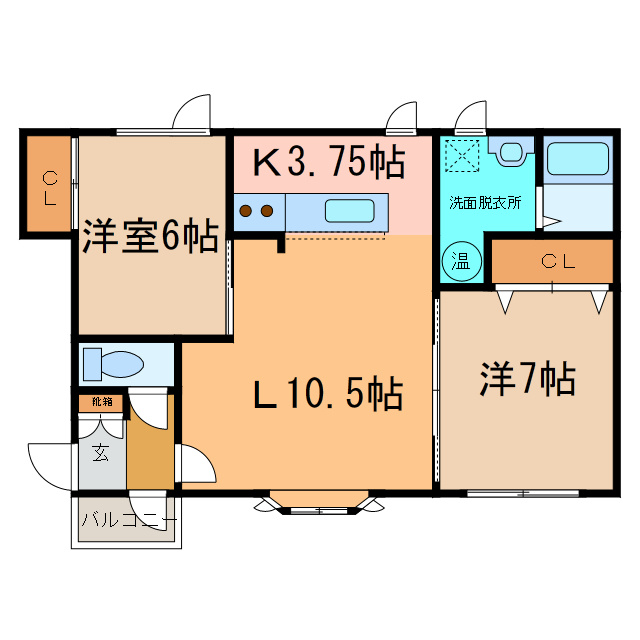 タマキハイムⅠの間取り