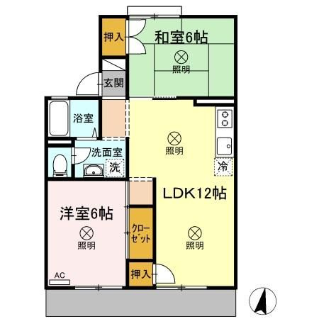 アネックス遠藤　B棟の間取り