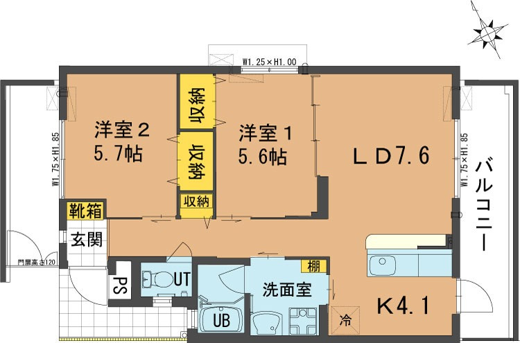 ライフ東浜の区画図