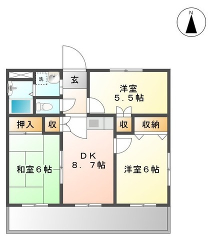 クレストールハイツの間取り