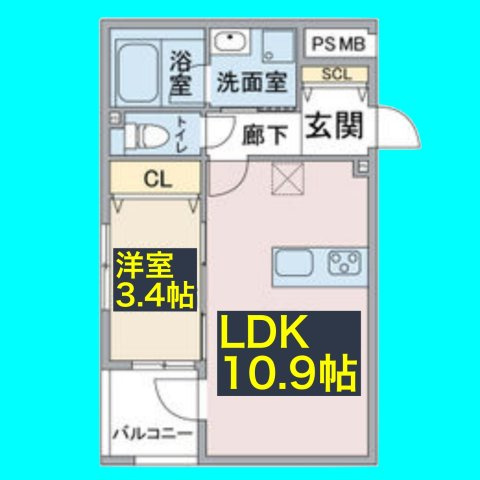 LIBRE　ONEの間取り