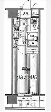 文京区大塚３丁目の賃貸マンションの間取り