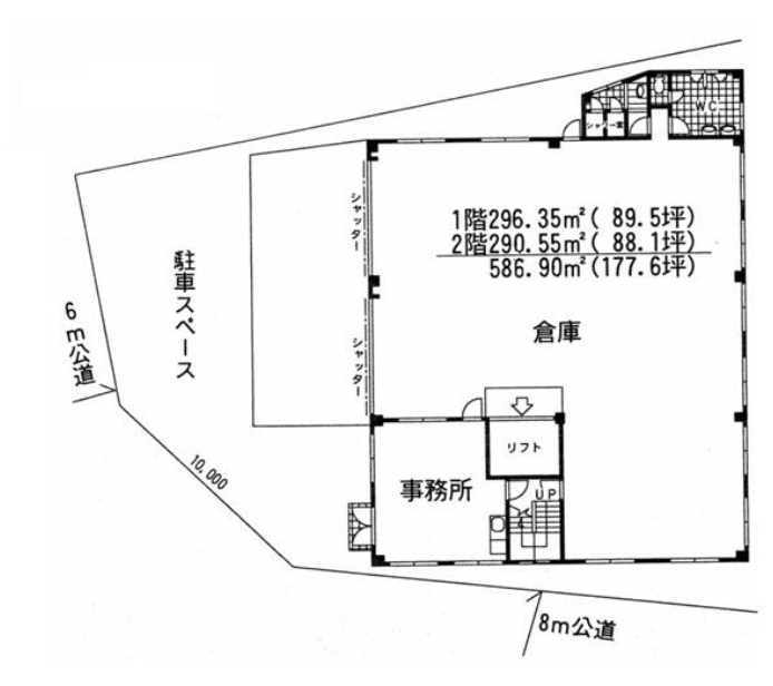 江戸川区新堀２丁目の倉庫の間取り