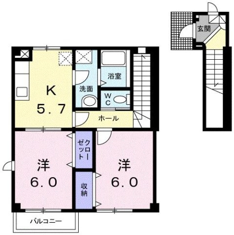 フォルテ・トーワＣの間取り