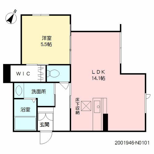 ヴィルヌーブ諏訪野 N棟の間取り|使い勝手の良い間取りです♪