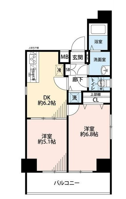プレール・ドゥーク水天宮の間取り|間取りです。