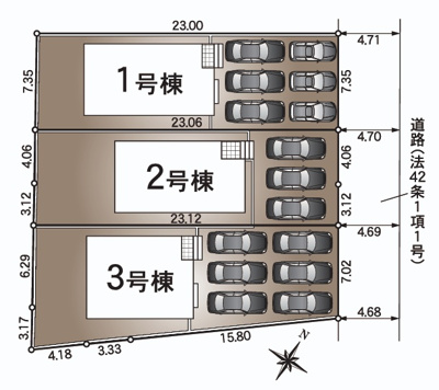 【区画図】 | 駿東郡清水町徳倉第25　新築一戸建て　3号棟