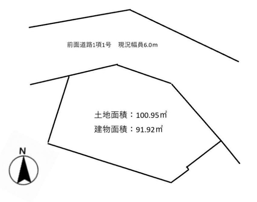 戸塚区深谷町 中古戸建 3480万円の区画図