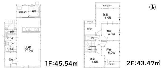 福岡市中央区輝国２丁目４期　１号棟の間取り