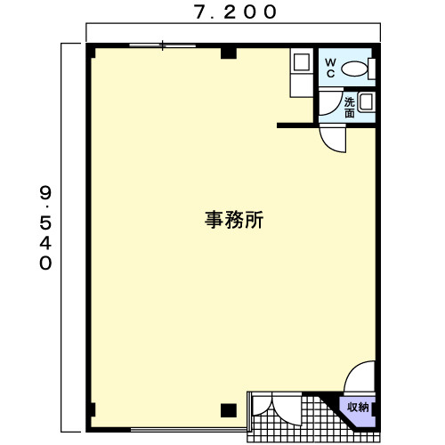 六名東町事務所の間取り