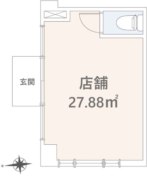 墨田区立花４丁目の店舗一部の間取り
