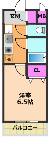 プレリュード津之江の間取り