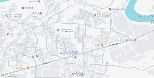 ◆柏原市国分市場　第6期　売土地の地図