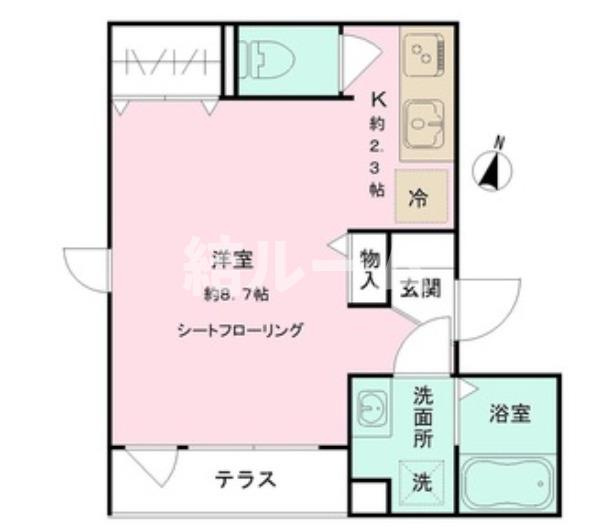 練馬区早宮１丁目のアパートの間取り