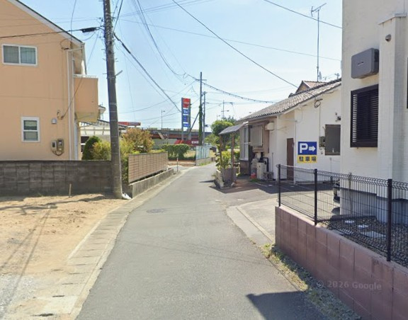 【新築戸建】　いわき市平中神谷第9　全2棟　長期優良住宅の前面道路含む現地写真|南側4.0ｍ公道