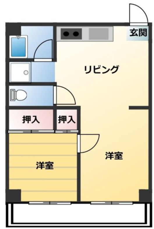 パークハイツ浜寺の間取り