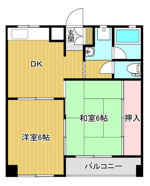 サンライフ竹尾の間取り