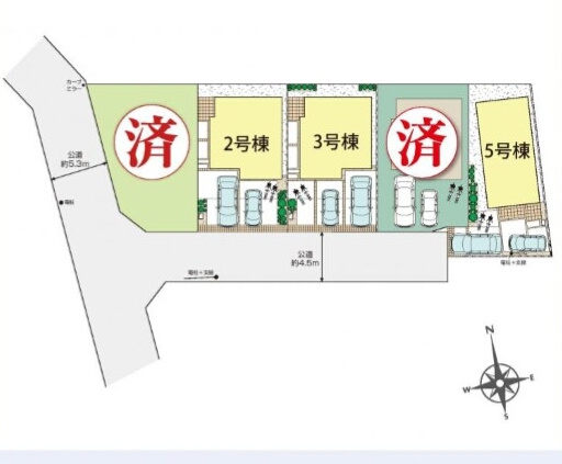 調布市深大寺北町6丁目 京王線 調布駅 新築戸建の区画図