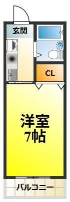 メゾン・ド・エレーヴ唐国の間取り
