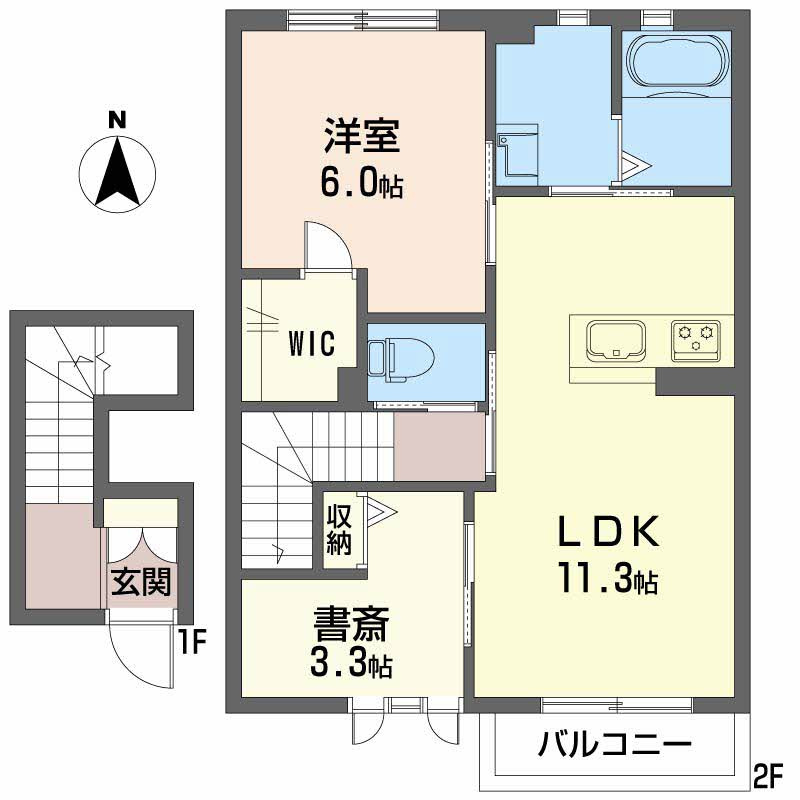 シャーメゾン妹尾 の間取り