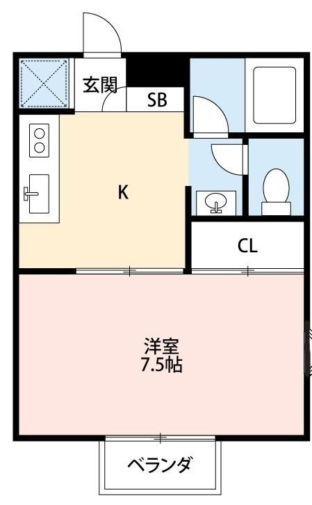 コートサイドアベニューH棟の間取り