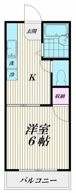 タウンハウスツクモの間取り|間取りです。