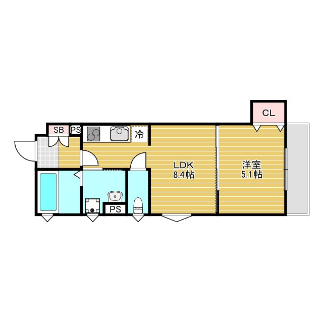 ラモーナ豊南町南の間取り