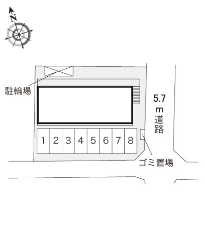 レオパレスＩＫＡＲＵＧＡの駐車場