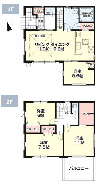 福岡市西区今津１期　１号棟の間取り