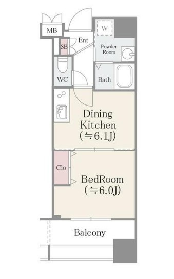 クレアールフレスカの間取り|間取りです。