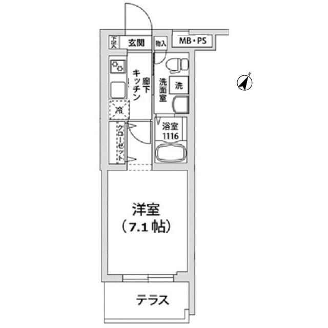 フェリオ鵜の木の間取り