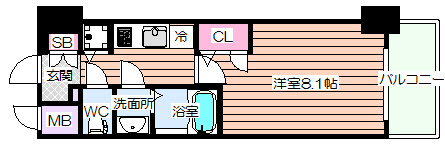 【間取り】 | サムティ阿波座ベルシア