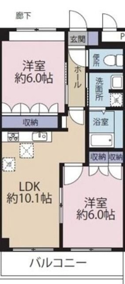 【間取り】 | プランドール鶴間(プランドールツルマ)